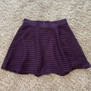 Purple Torrid lace overlay skirt size 1